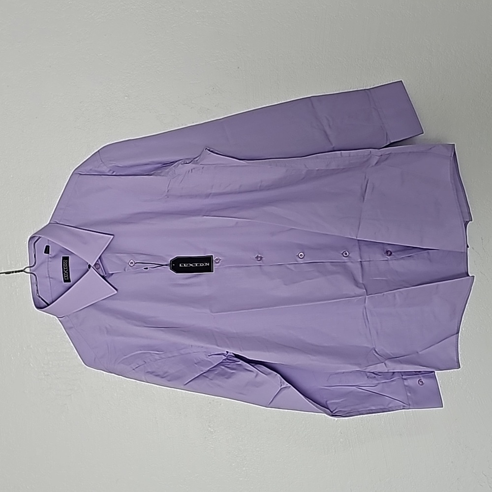 Lu ton Men’s Slim Fit Dress Shirt Size 2XL